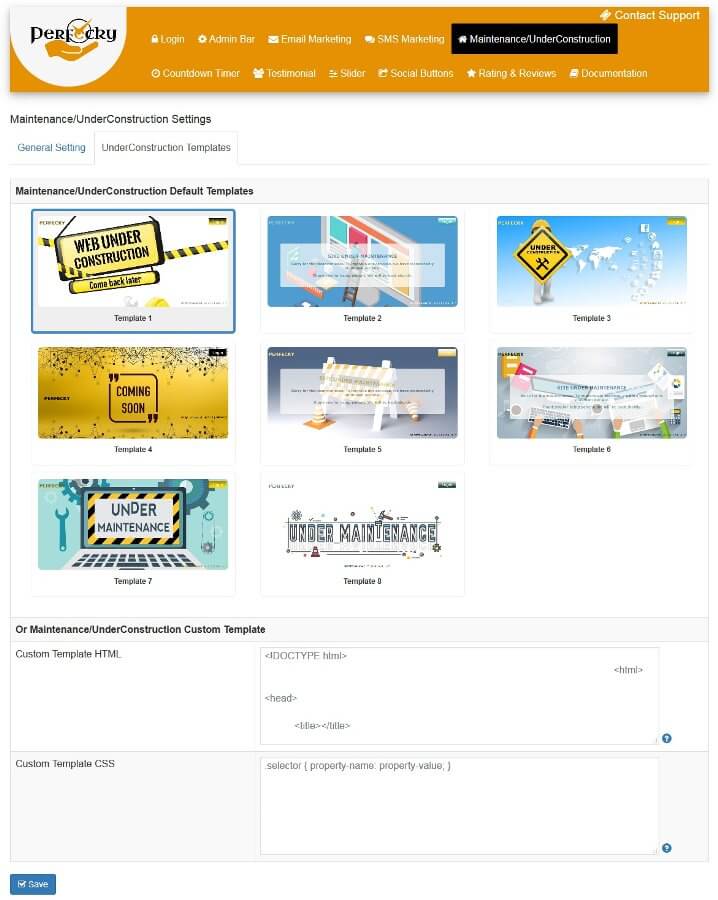Perfecky Pro Maintenance/UnderConstruction Templates